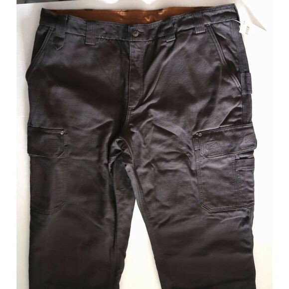 Duluth Men's Sz 42x32 Magnet Gray Fire Hose Fleece-Lined Relaxed Fit Pants - Picture 8 of 12